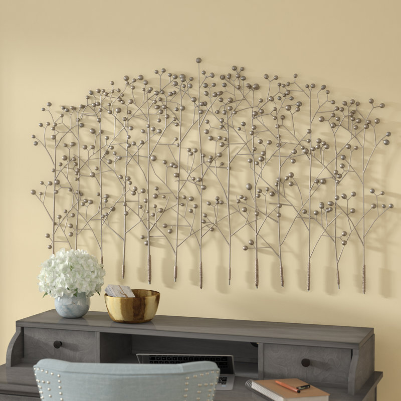 Red Barrel Studio® Antique Silver Trees Wall Décor & Reviews Wayfair